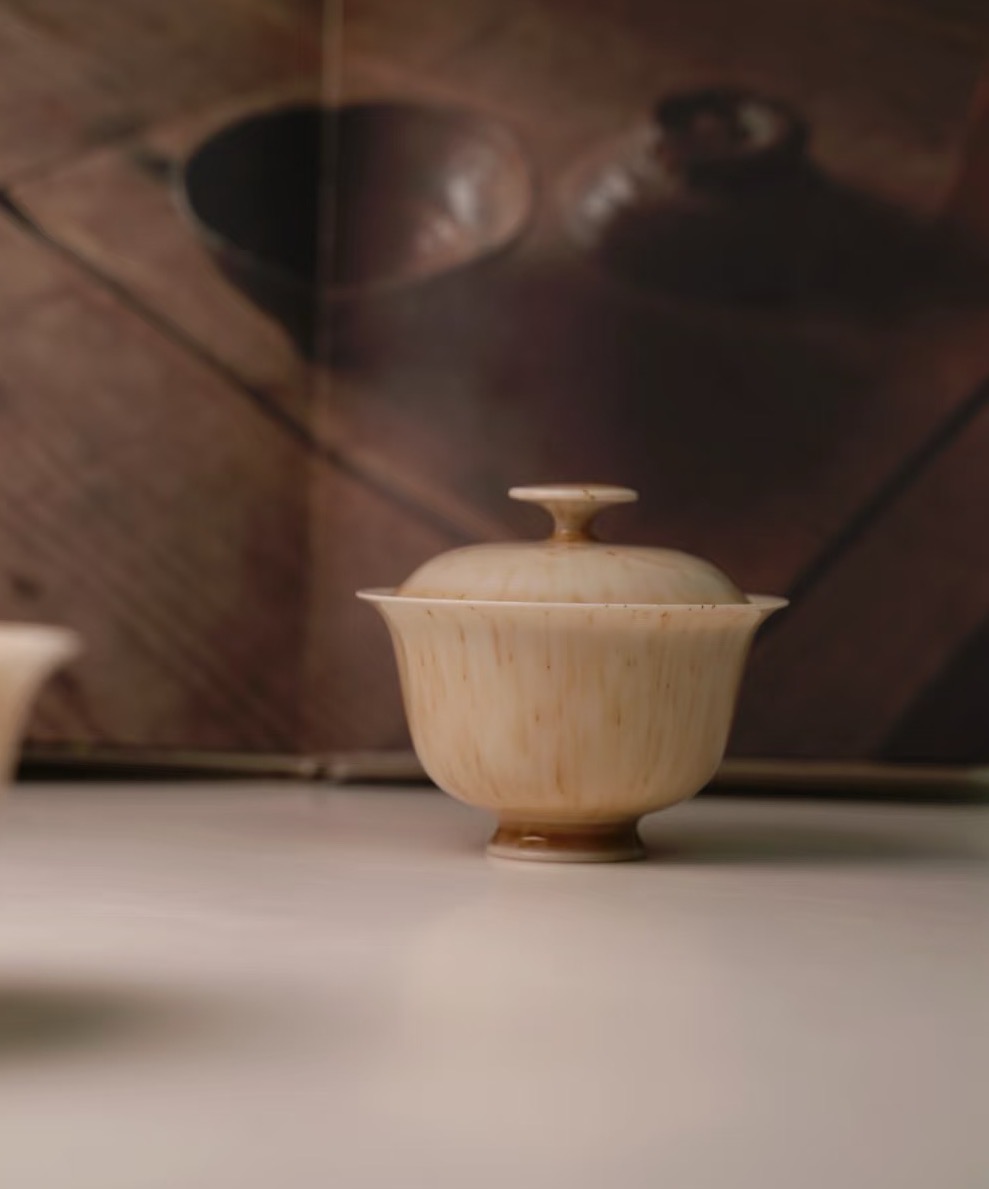 【雲梦】昔日阳光盖碗（赠茶巾）