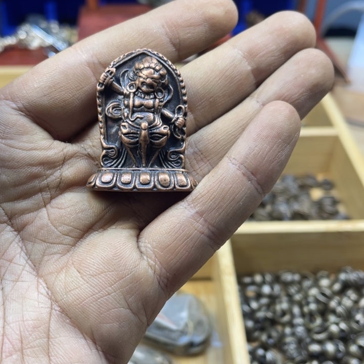 藏传紫利马小元素一个手工翻砂