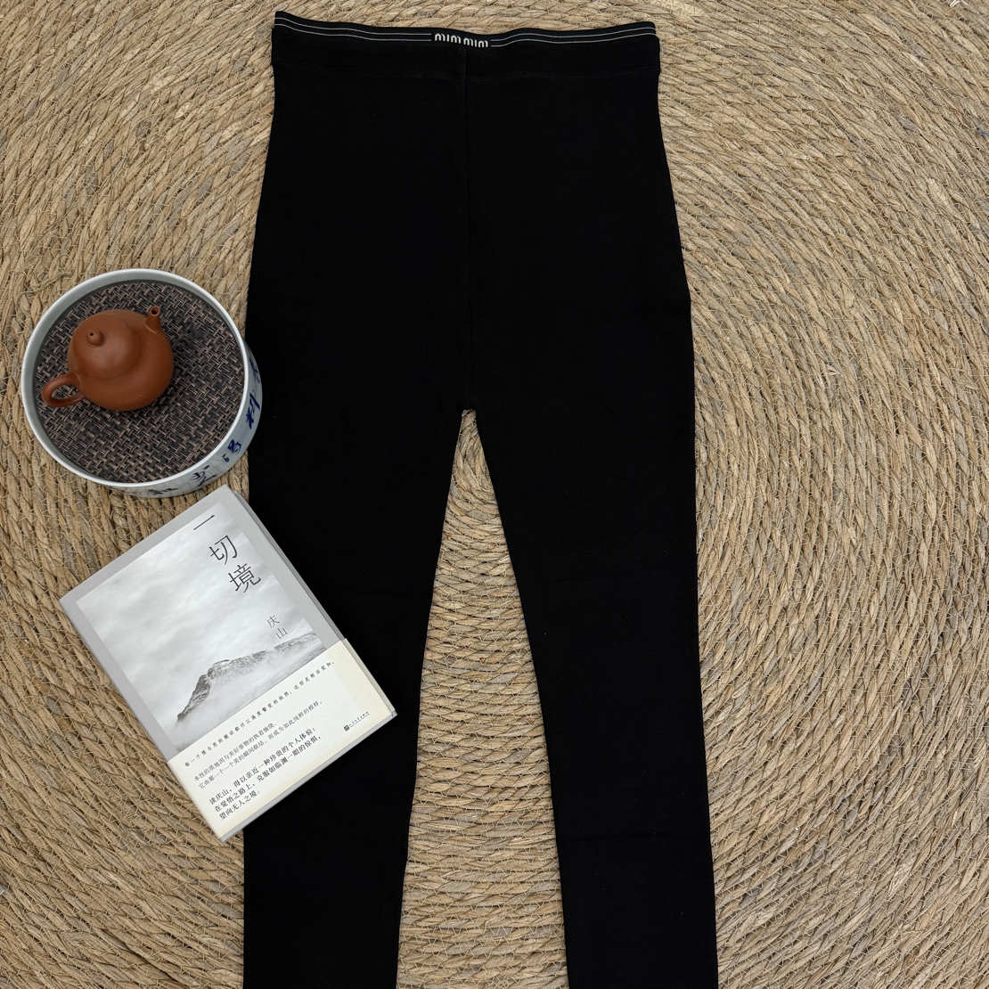 潇然缘麻定制款云朵裤高腰瑜伽时尚显瘦显腿长无束缚感