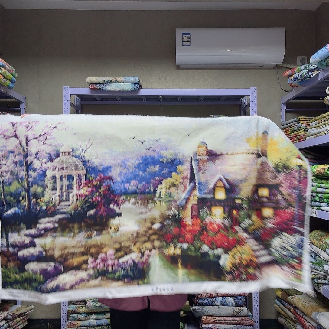 棉花园小屋十字绣等图案