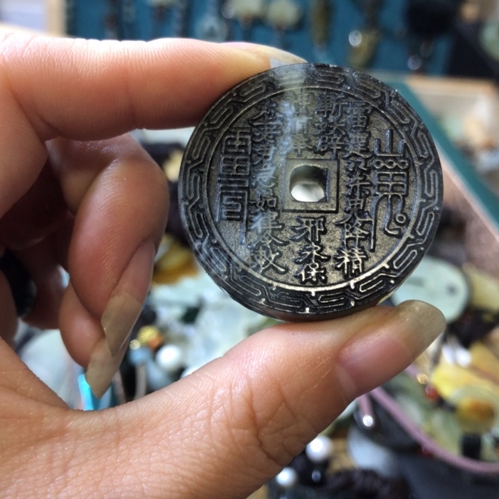 岫玉未镶嵌岫玉耳环