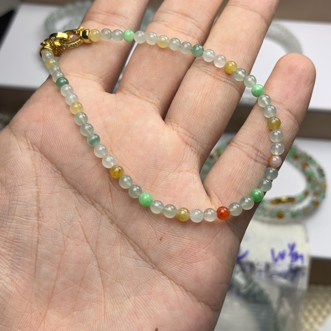 ****乐翡翠未镶嵌颈饰122