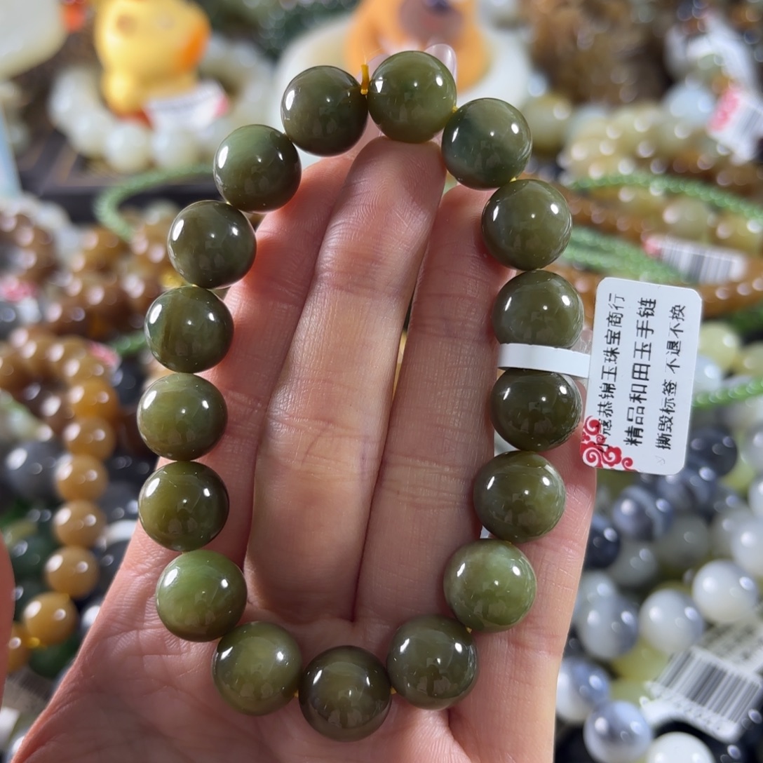 和田玉未镶嵌手串223