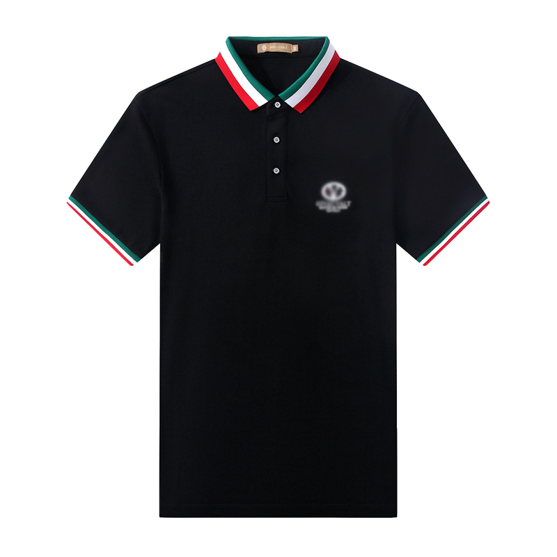 25年夏季新款高奢男士夏季透气翻领时尚POLO衫 77786