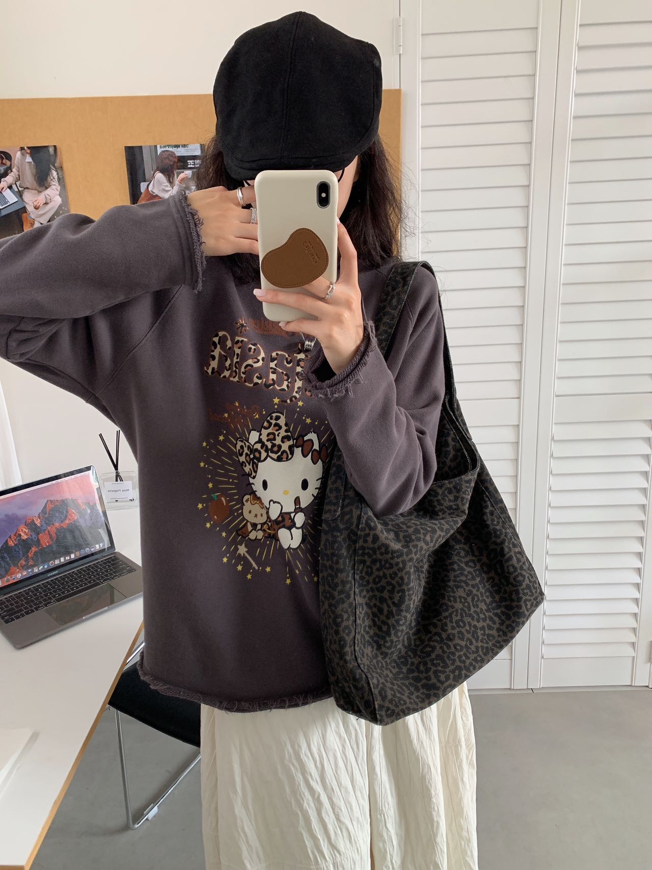 Foreverrich金喜[韩系kt穿搭]全棉随心裁韩系卫衣2602