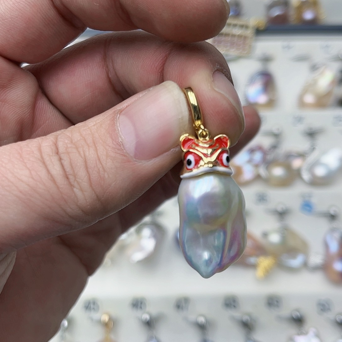 淡水珍珠吊坠(不含链)未镶嵌15