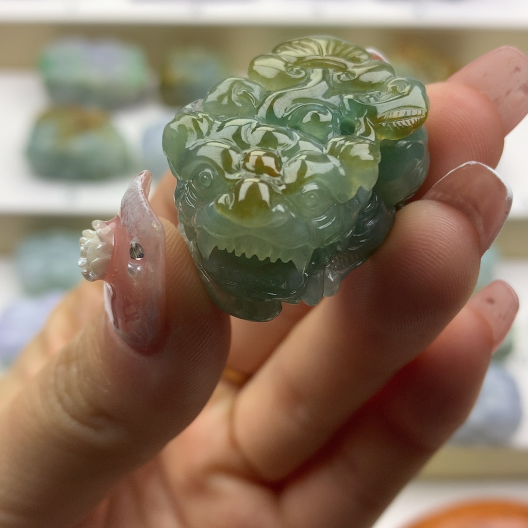 翡翠吊坠(不含链)未镶嵌天然缅甸翡翠A货貔貅