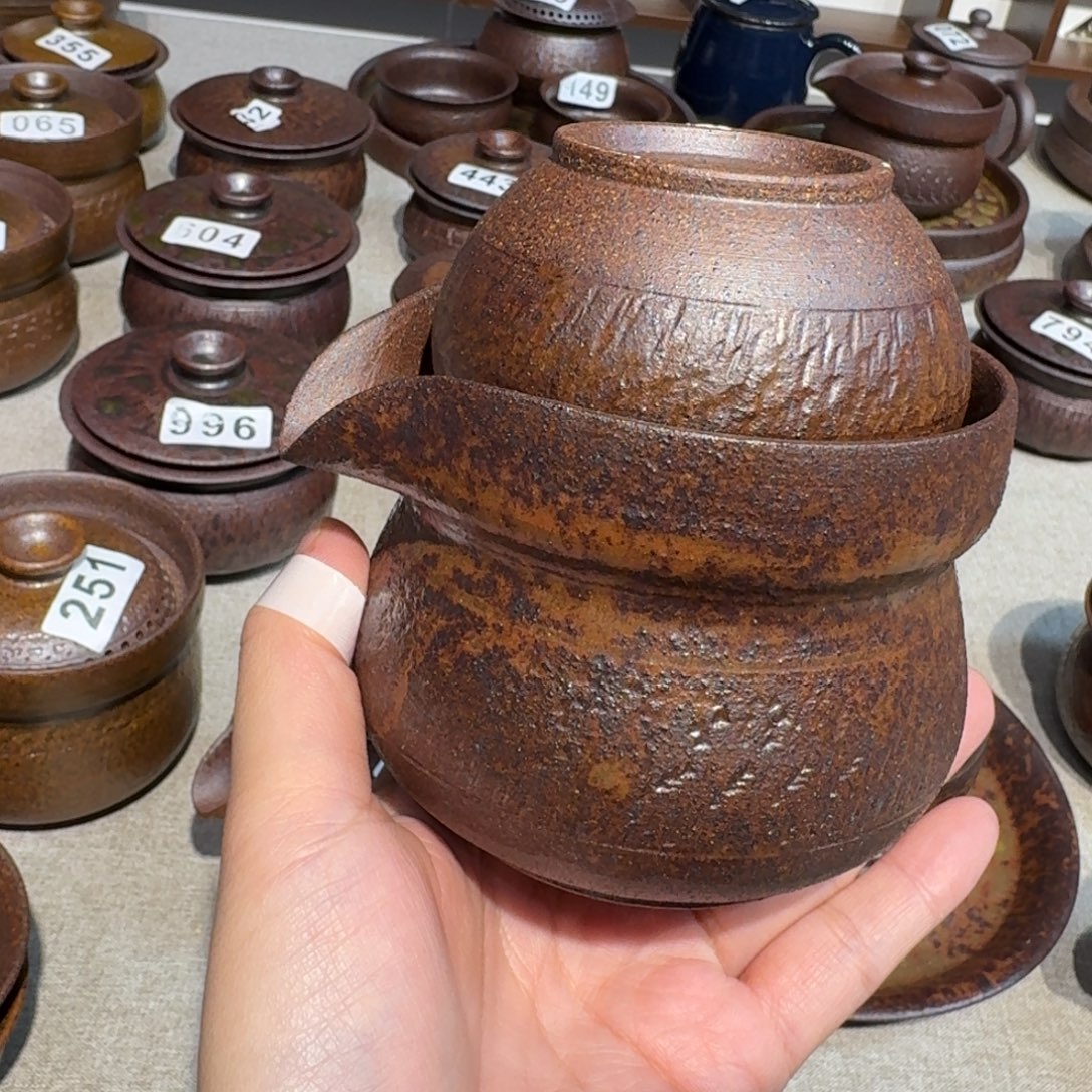 瓷粗瓷茶具素色盖碗