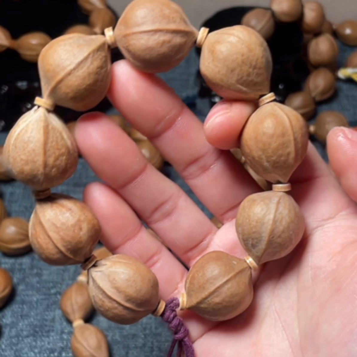 2226梅林铁三花原皮手串×10颗