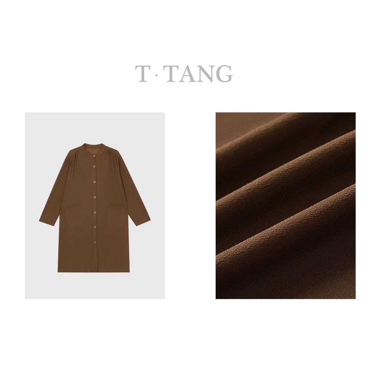 春季210g冰麻凉感丝光防晒面料时尚休闲百搭宽松中长款风衣【6590】