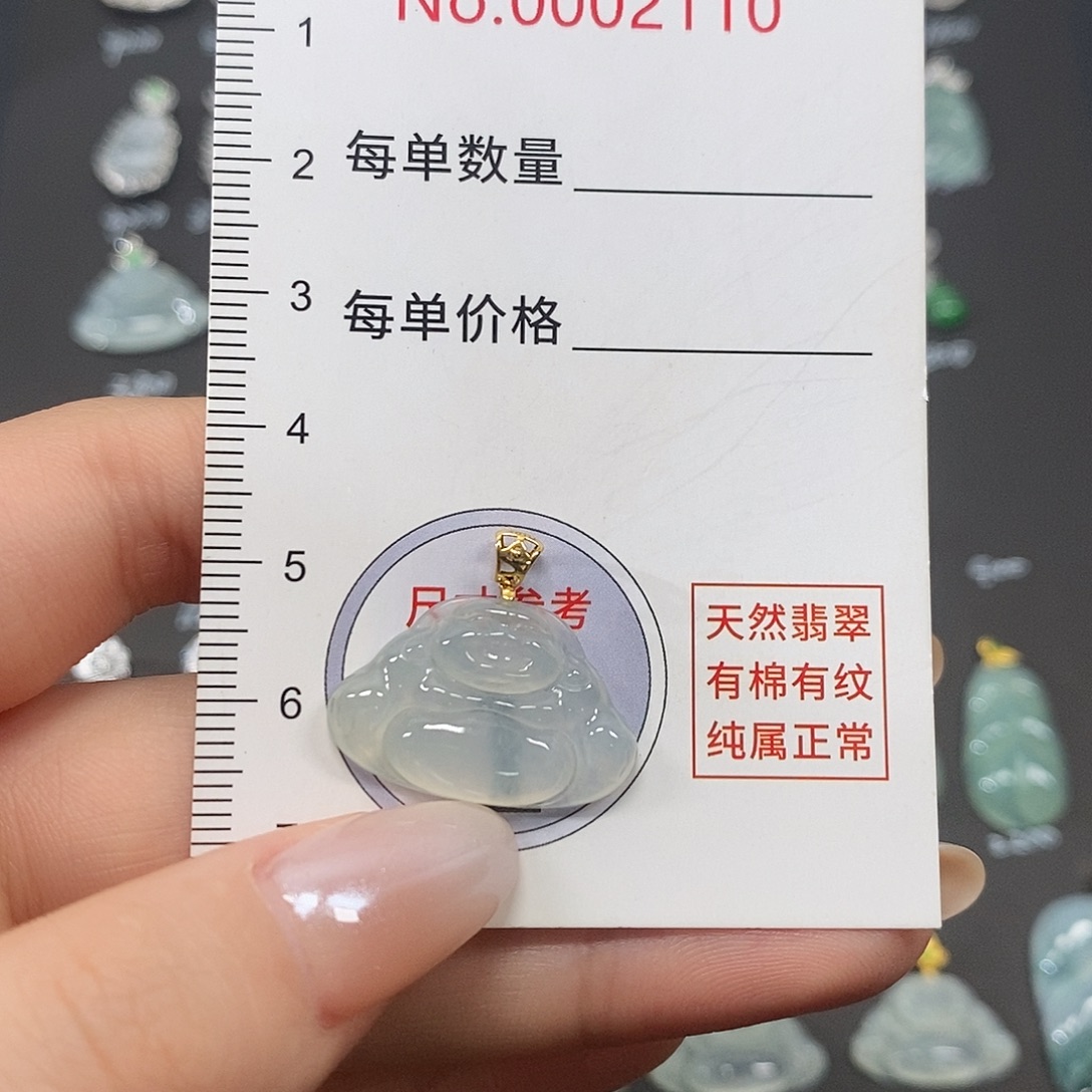 S***h翡翠18K金镶嵌颈饰