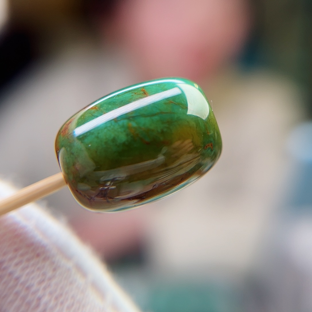 未镶嵌绿松石珠宝奇石14.3x19