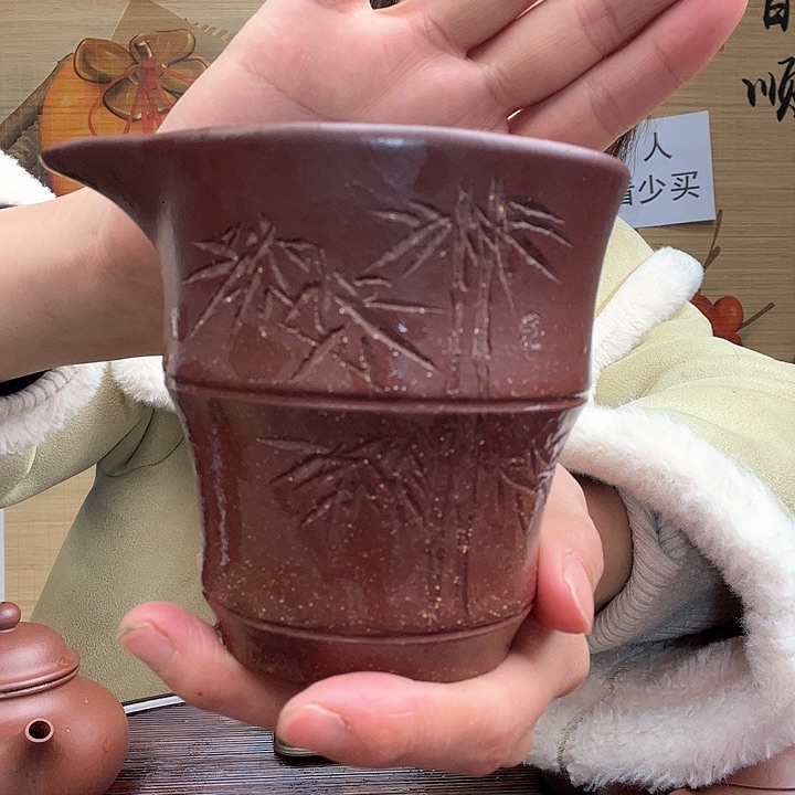 紫砂茶杯原矿紫砂杯