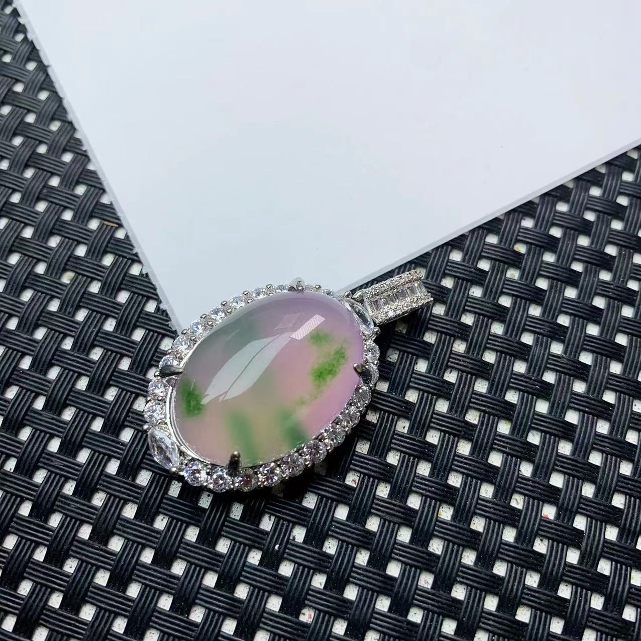 [石矿]A1338春采椭圆吊坠