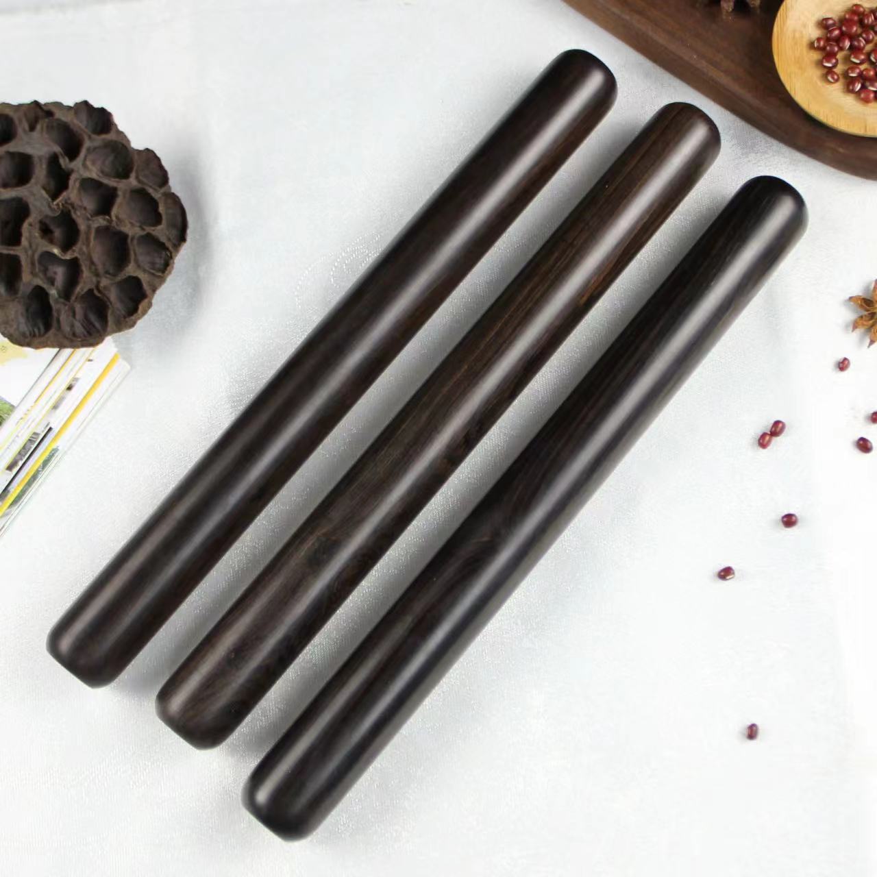 长款紫光檀擀面杖红木擀面棍实木棍子面条擀饼大饼擀面条沉水家用