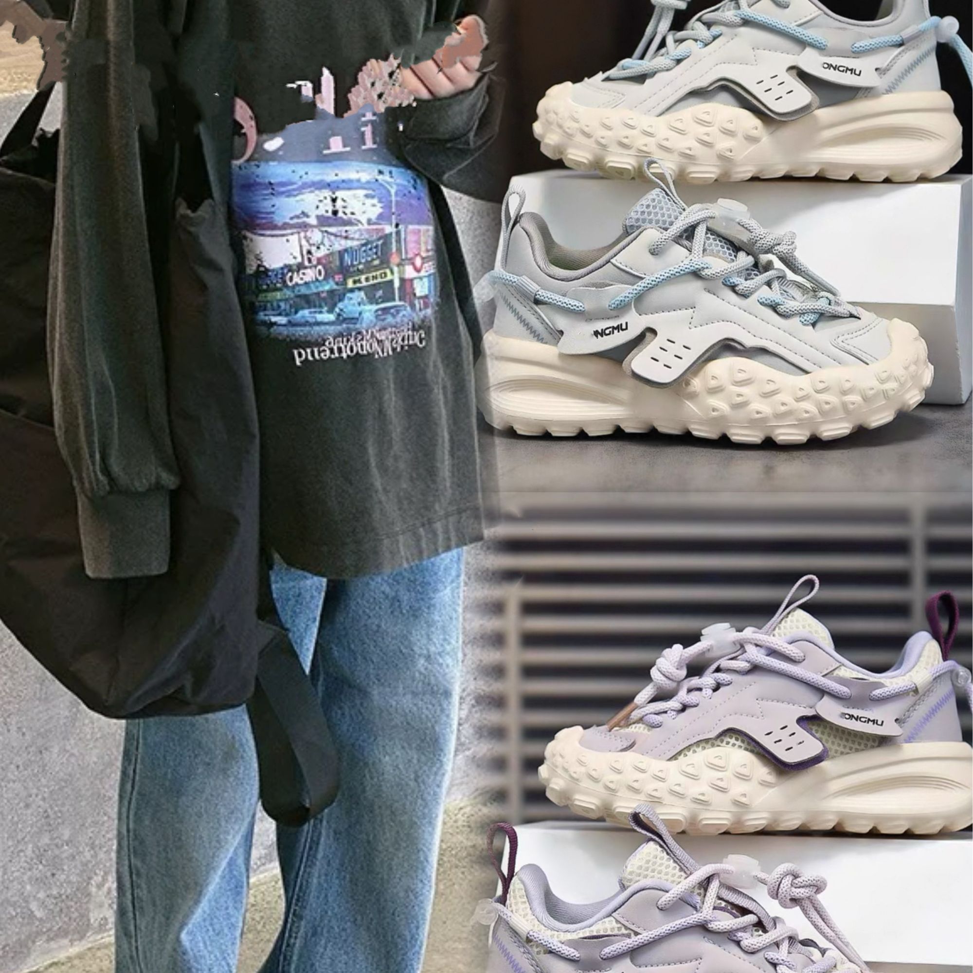 现货    2025春季儿童新款休闲男童女童运动鞋989