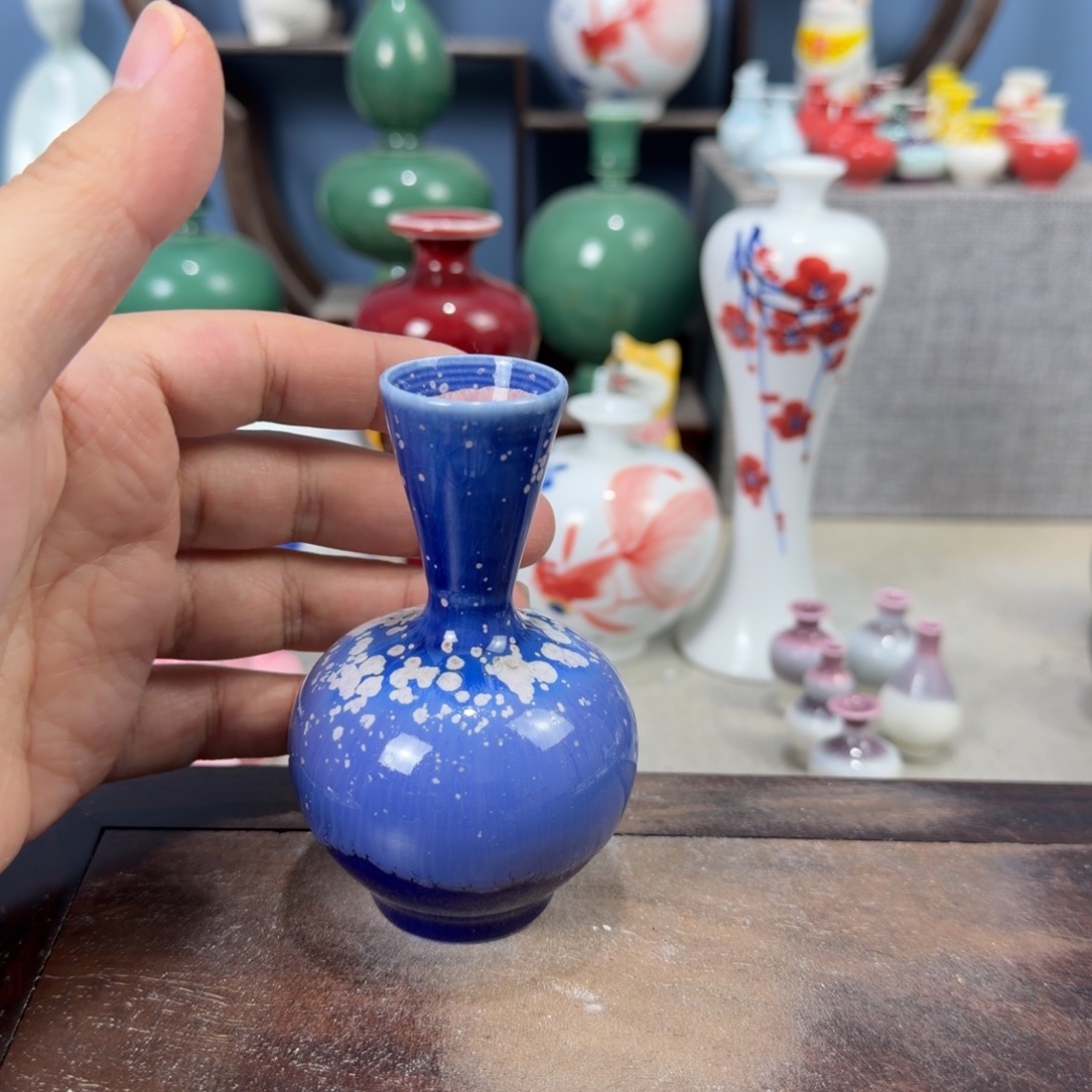 陶瓷手工小花器摆件