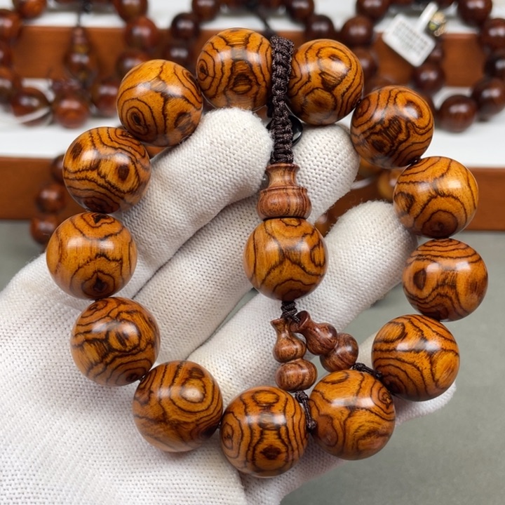 黄花梨/降香黄檀手串/手链浅***n海南黄花梨