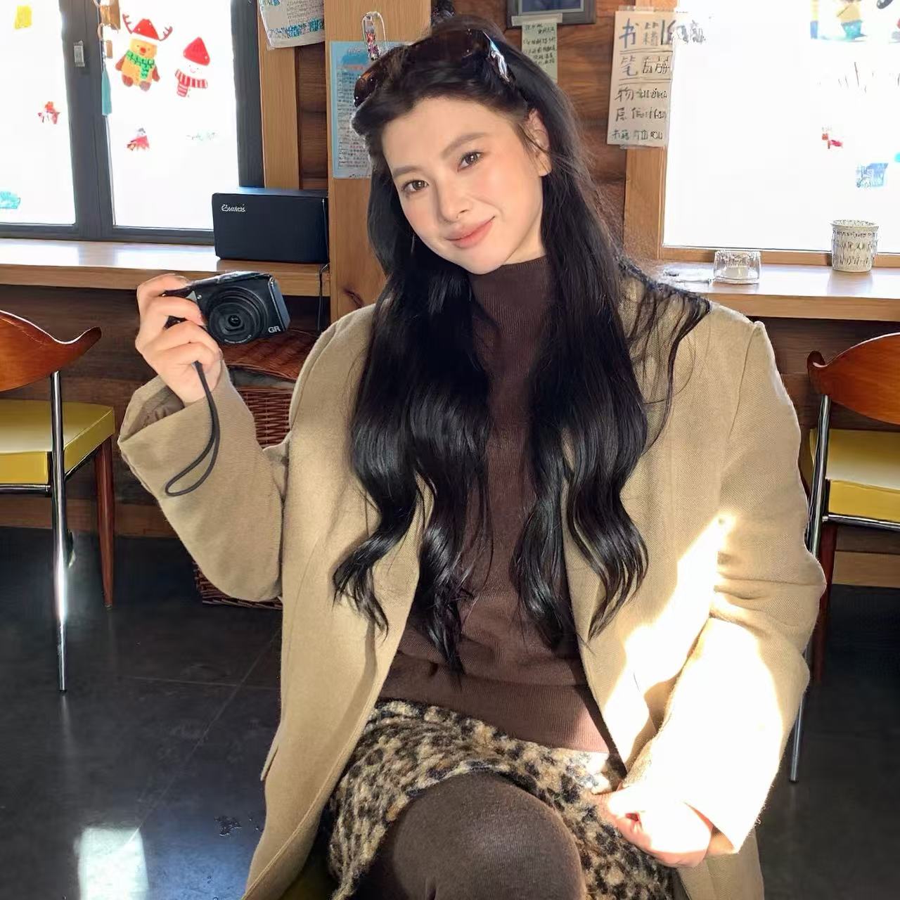 【PASSERBY FAIRY】90绒填充含羊毛高级感毛呢西服外套XZ040187