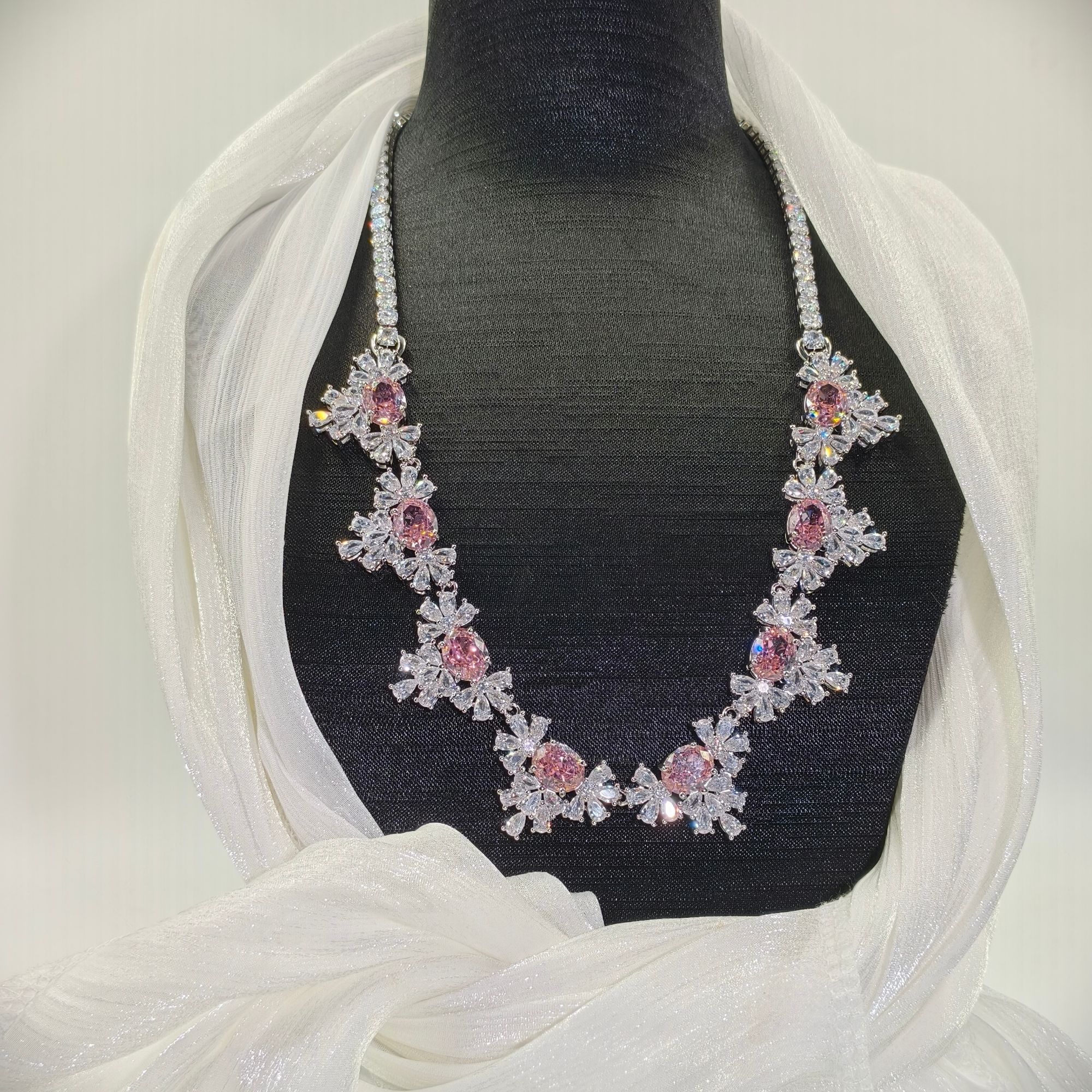  [粉丝专属]高奢臻品粉红极星项链 XKZF107