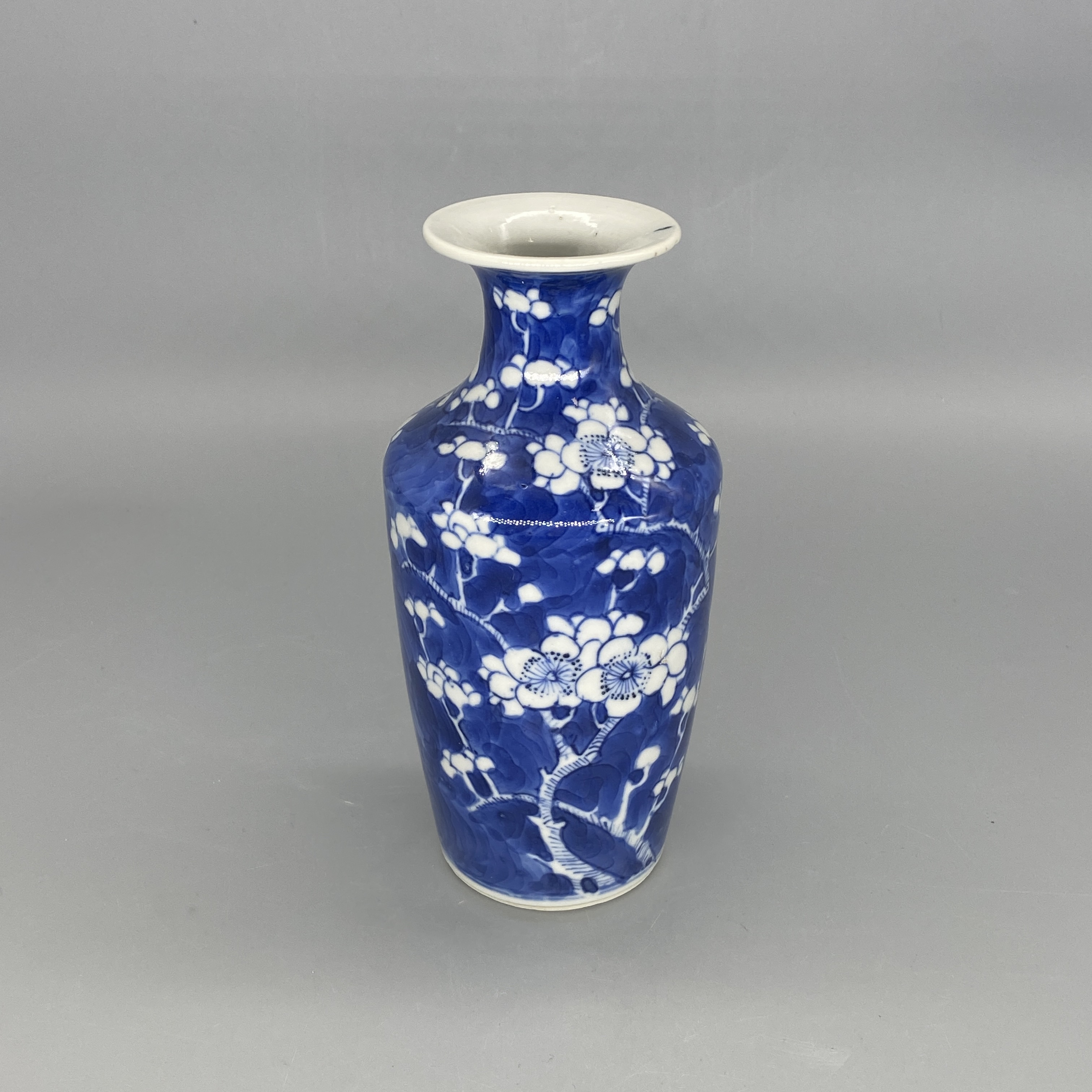 62501009*清光绪青花冰梅纹瓶/瓷器六/江苏省文物总店