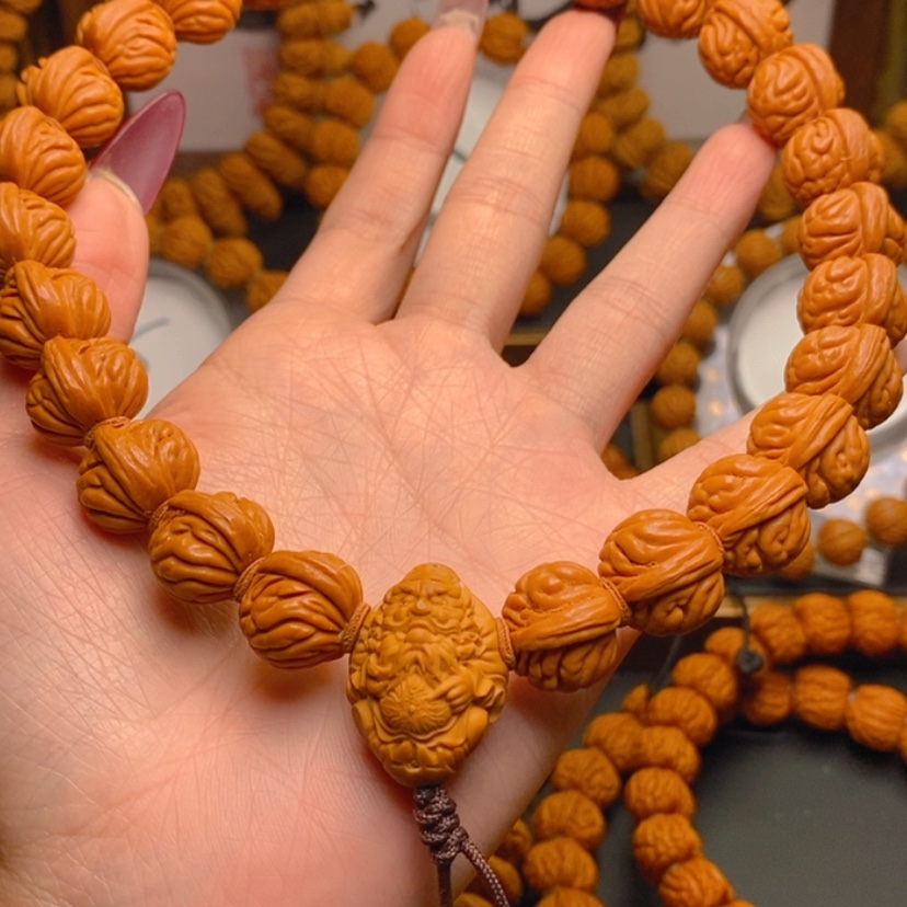 【闪购商品】桃核手串东**哥龙文桃核