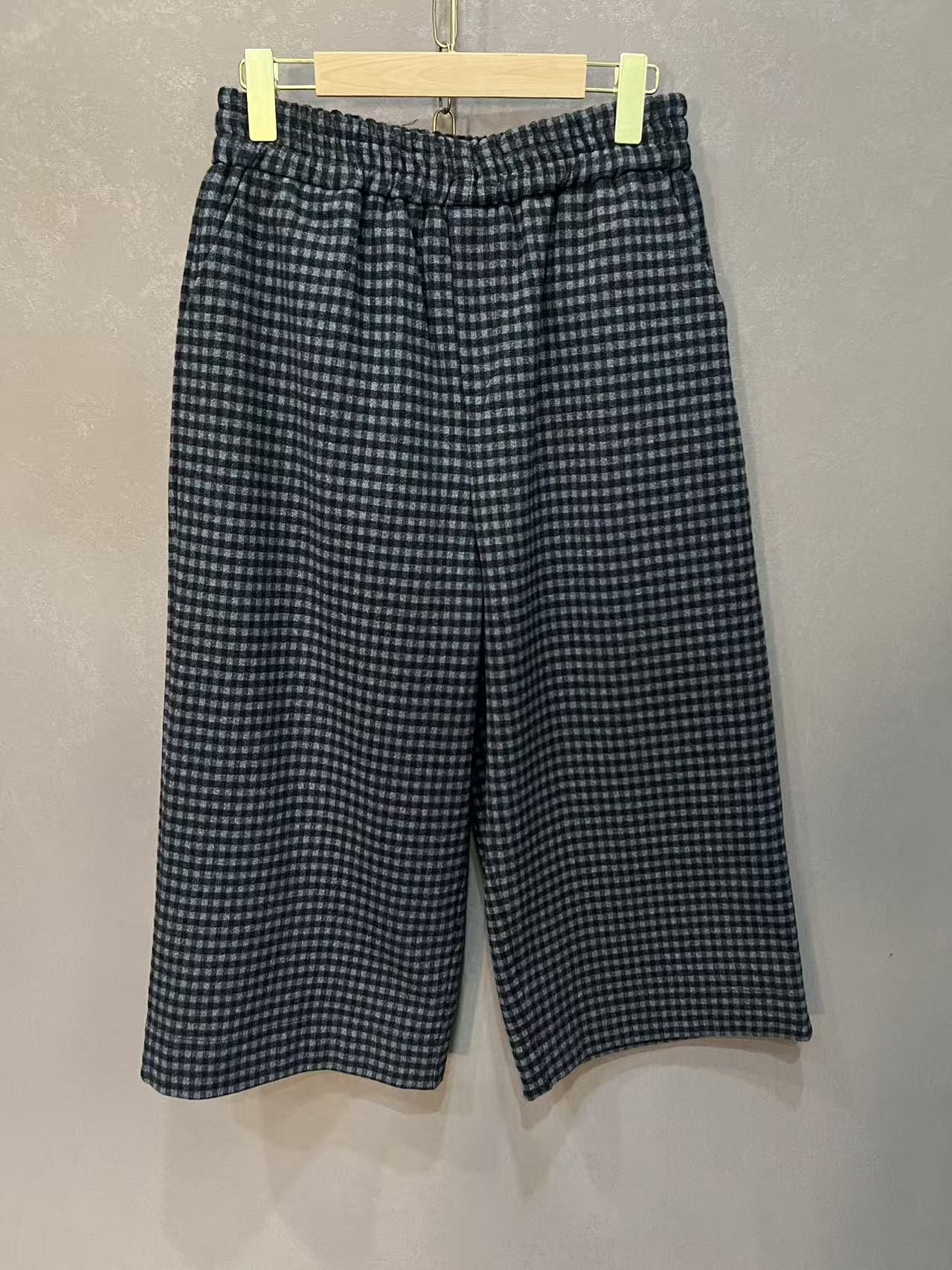 肥版2512女款格子裤