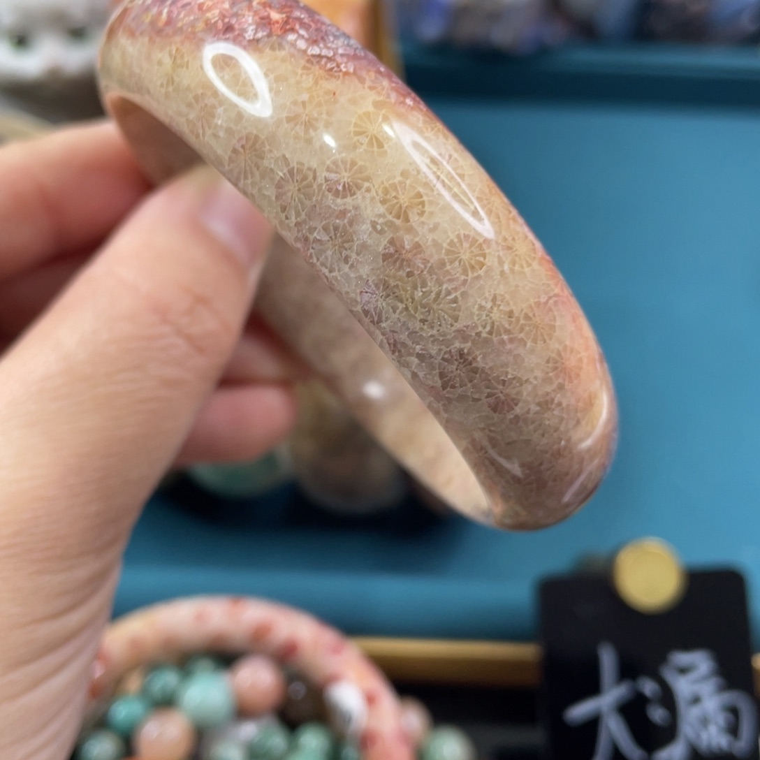 未镶嵌手镯硅化玉