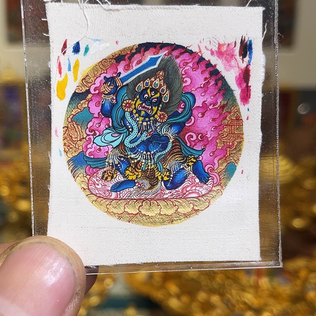 吊坠青海热贡纯手绘不动