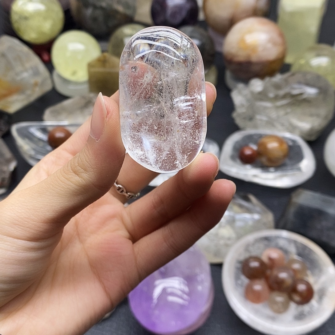 珠宝半成品水晶未镶嵌65水晶石