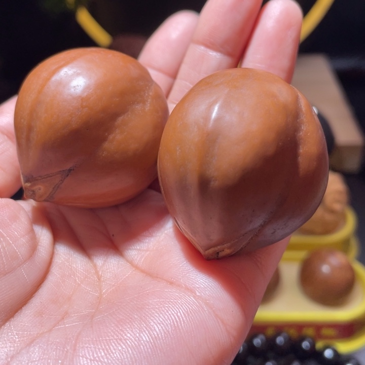 桃核把件橄榄核核桃