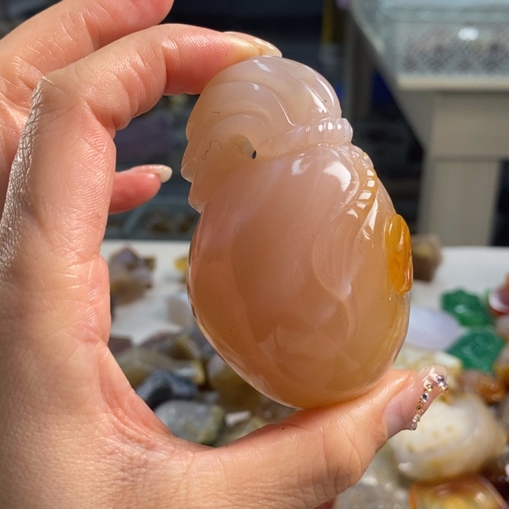 玛瑙/玉髓吊坠(不含链)未镶嵌