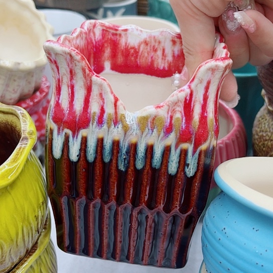 多肉绿植陶瓷花盆9.9包邮，有空