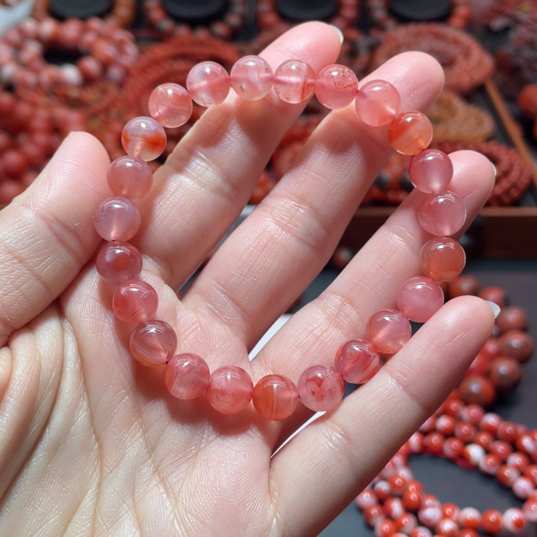 南红玛瑙手链未镶嵌