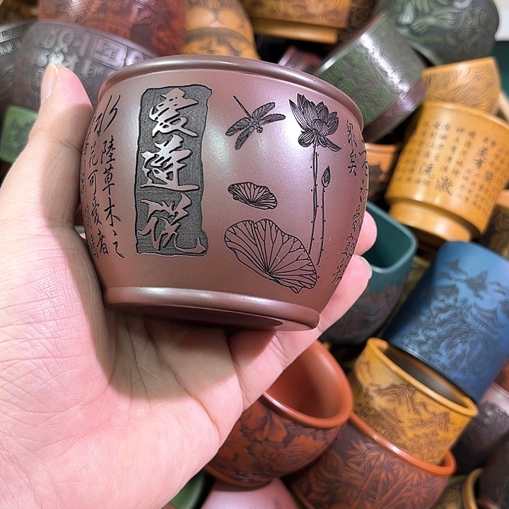 茶杯紫砂全手工紫砂主人杯