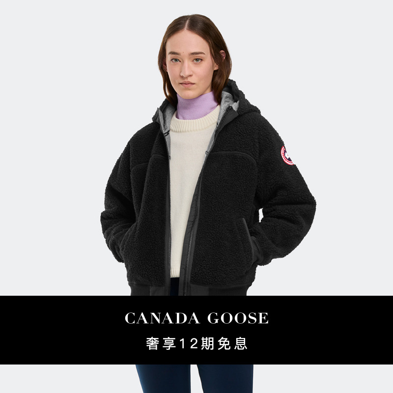 CANADA GOOSE加拿大鹅 Simcoe女士羊羔绒连帽衫 7016W