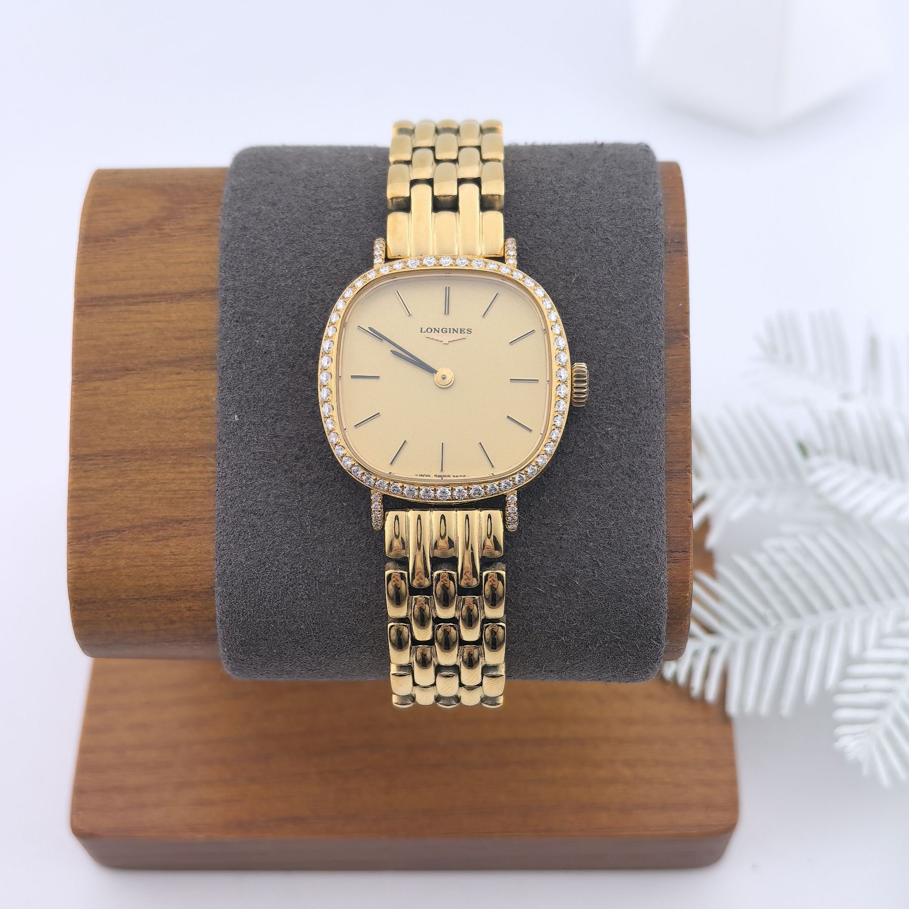 95新 Longines/浪琴  中古浪琴女表/手动机械/表经25mm/02101