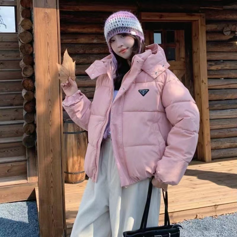 韩系棉服女2025冬季新款短款宽松棉衣连帽宽松面包服厚款棉袄外套