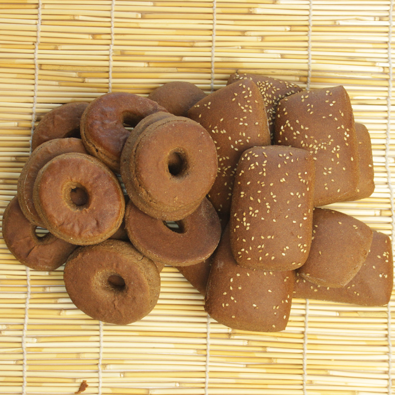 老式粗粮传统糕点 荞麦系列双拼 眼饽饽+杂粮饼各一斤