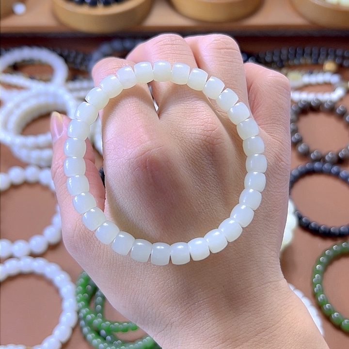 和田玉手串未镶嵌