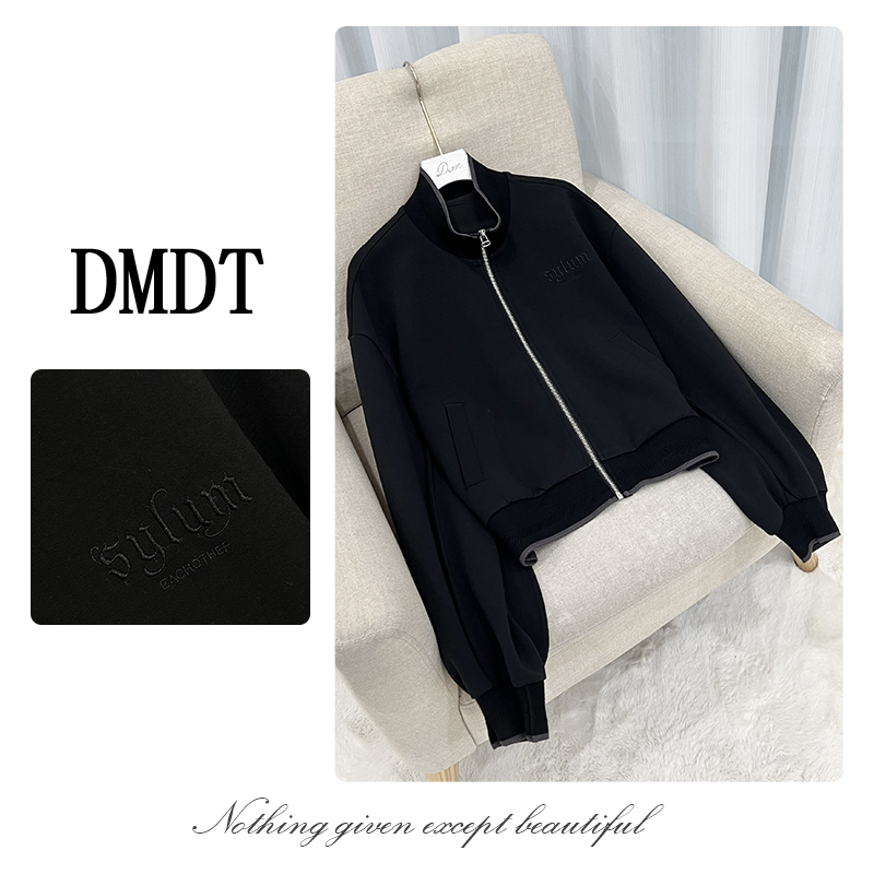 【DMDT服饰】2025冬季新品 “型域”字母刺绣显瘦女长袖休闲外套D2164