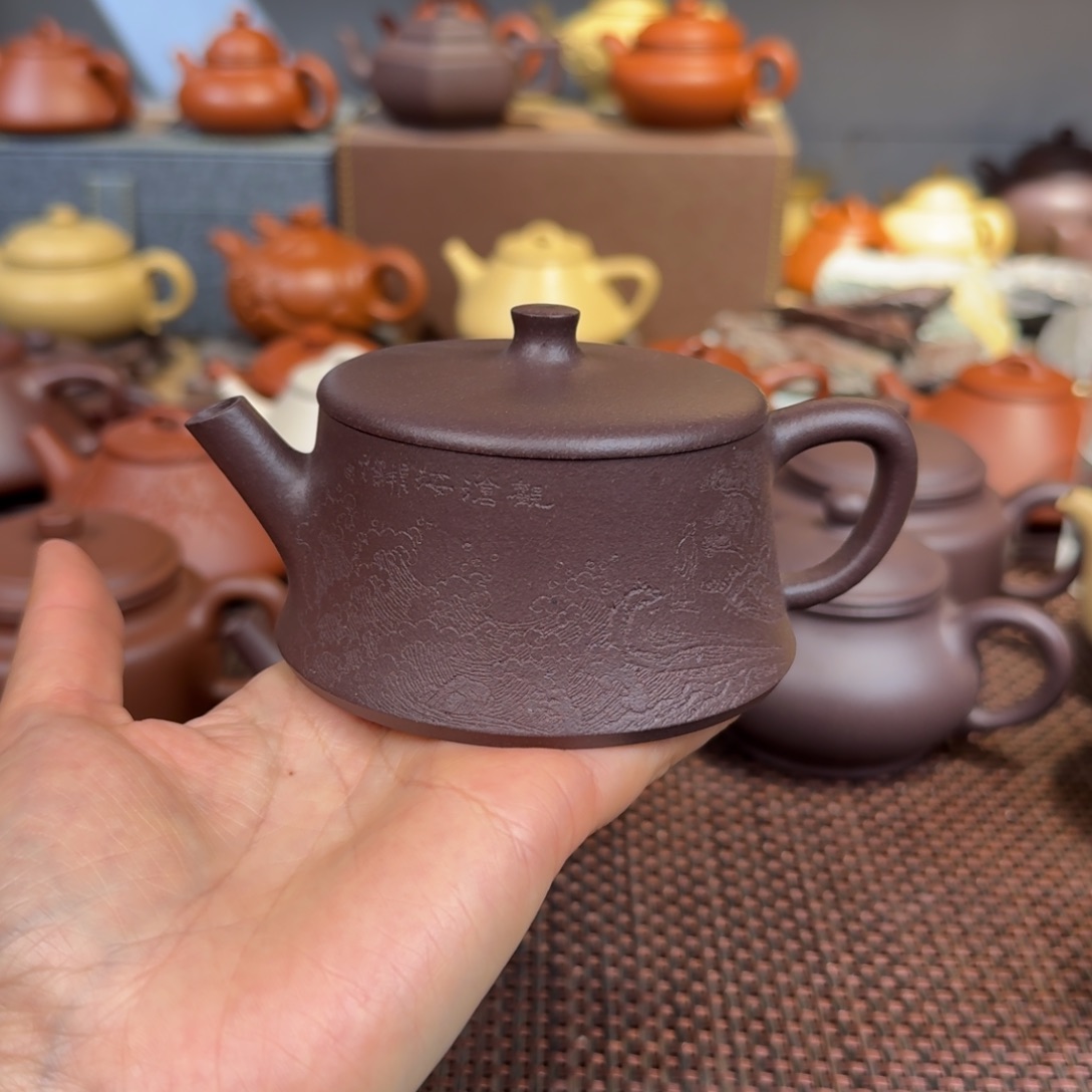 紫泥茶壶天青180毫升左右