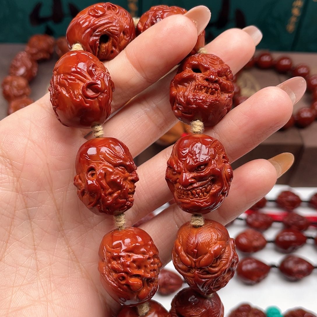 橄榄核手串小***阳恶僧手串