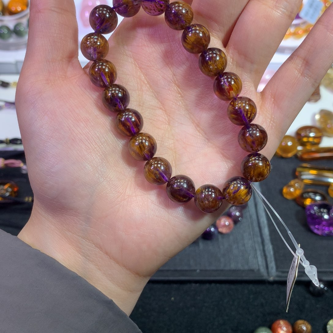水晶手链未镶嵌蓝**天天然