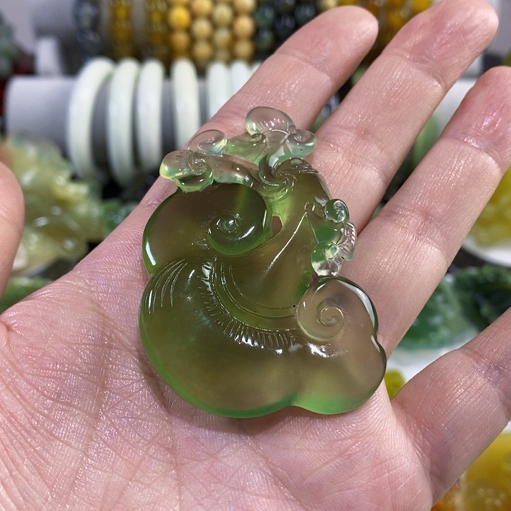 未镶嵌岫玉挂件吊坠