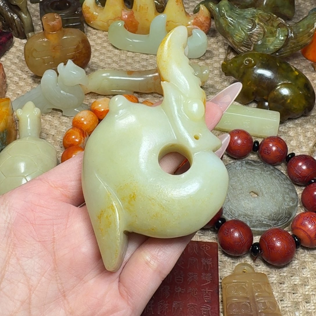 白玉菩提吊坠挂件