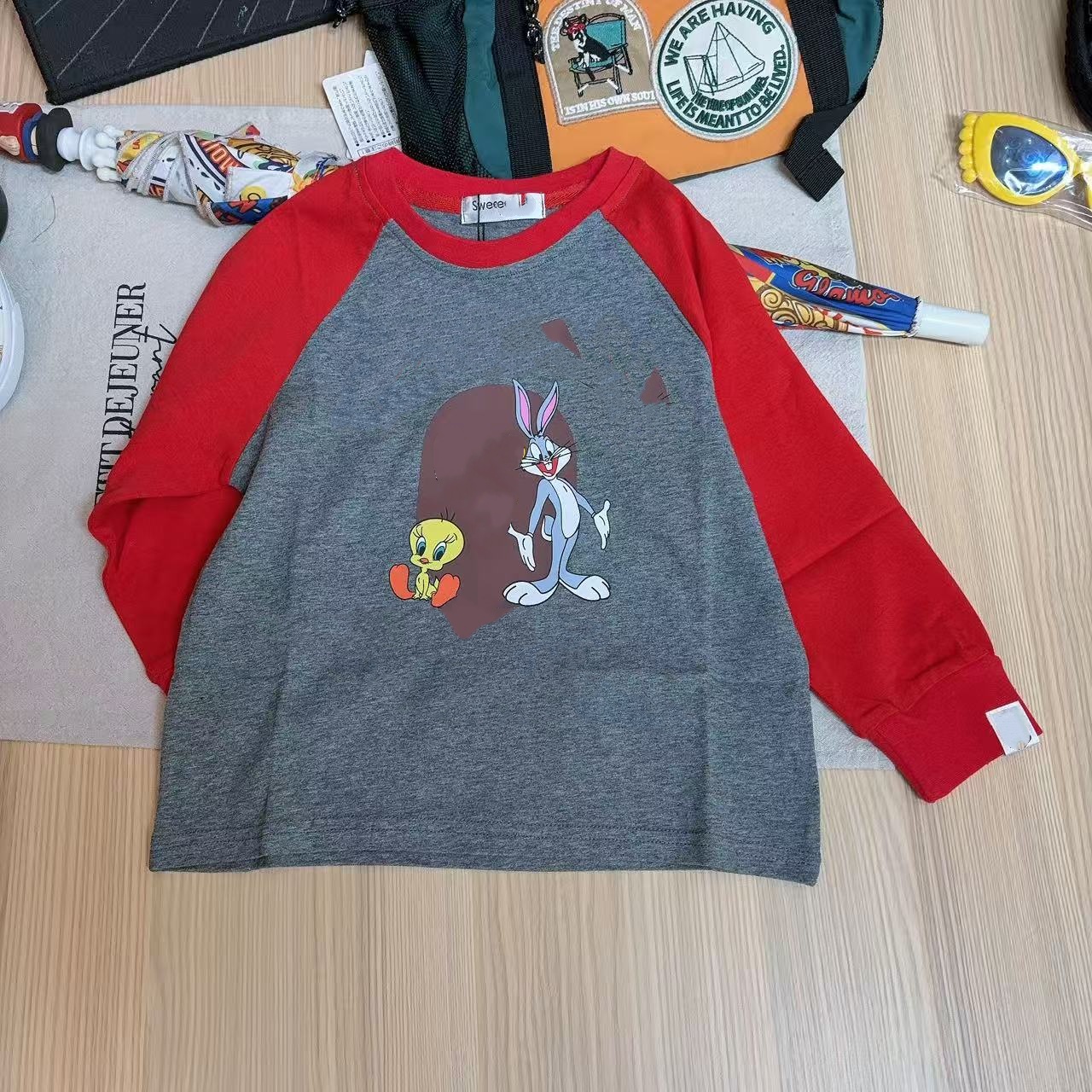 *6875【兔子与鸭】时尚百搭休闲春秋儿童长袖