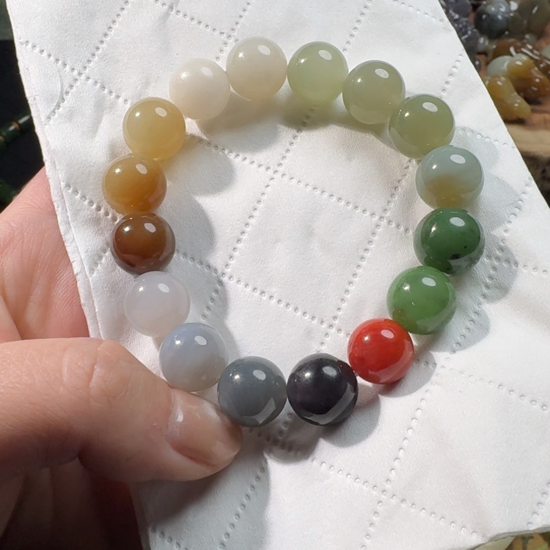 和田玉手串12未镶嵌