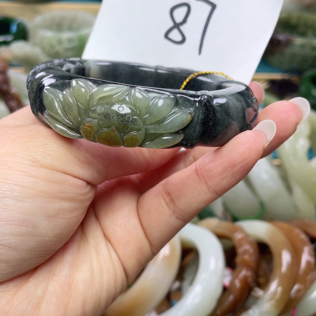 未镶嵌手镯和田玉圈口54