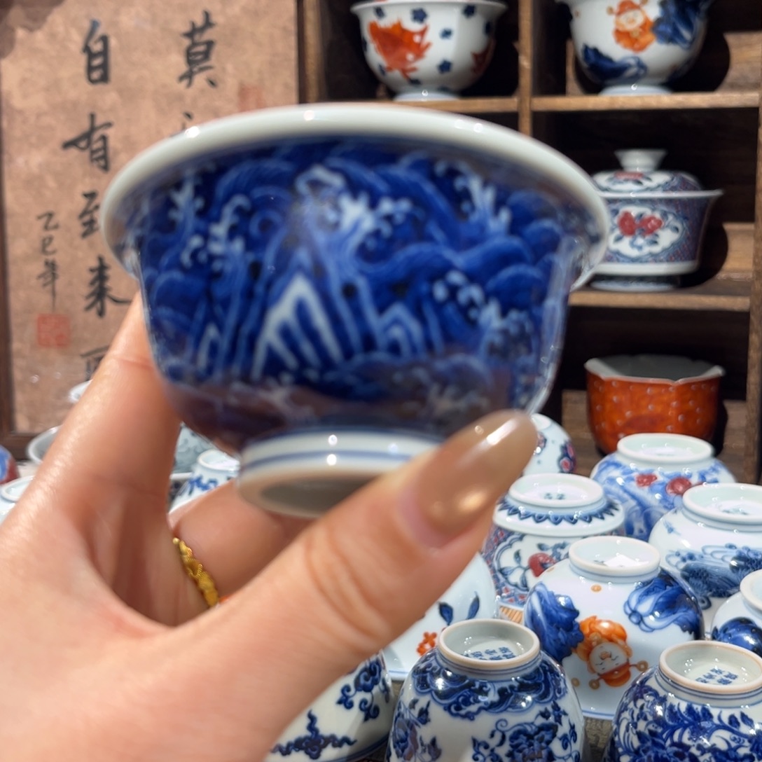 杯子陶景德镇陶瓷主人杯